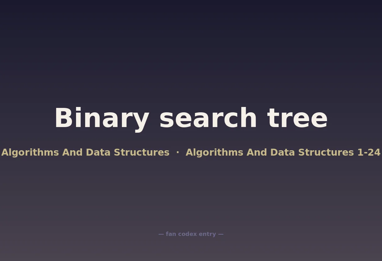 Binary search tree