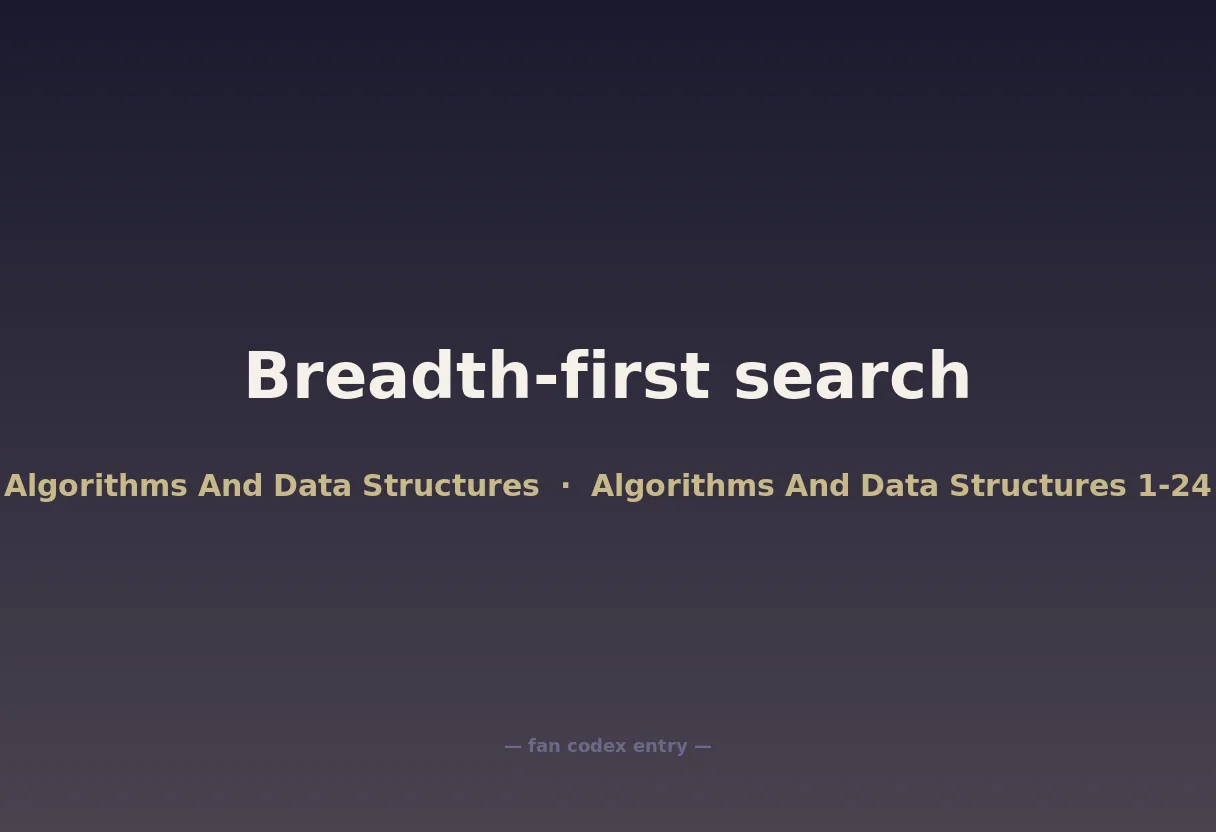 Breadth-first search