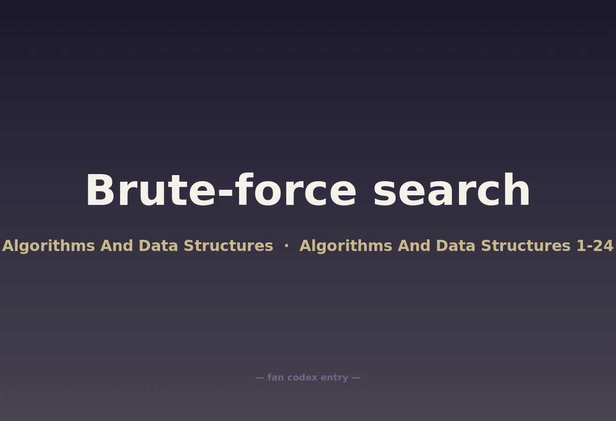 Brute-force search