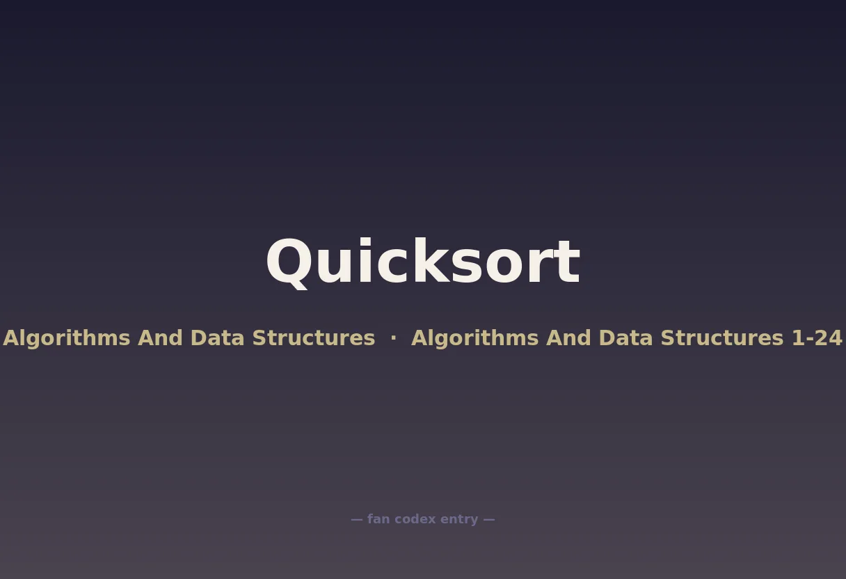 Quicksort