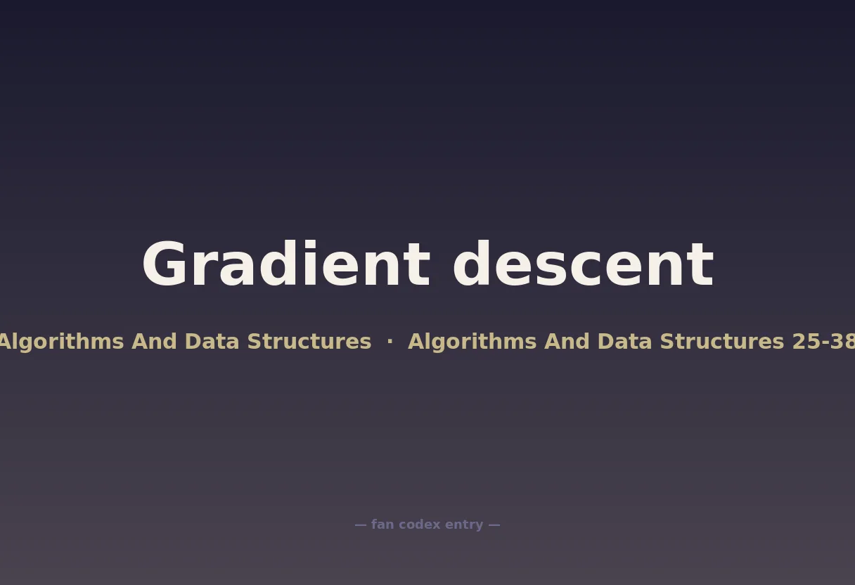 Gradient descent