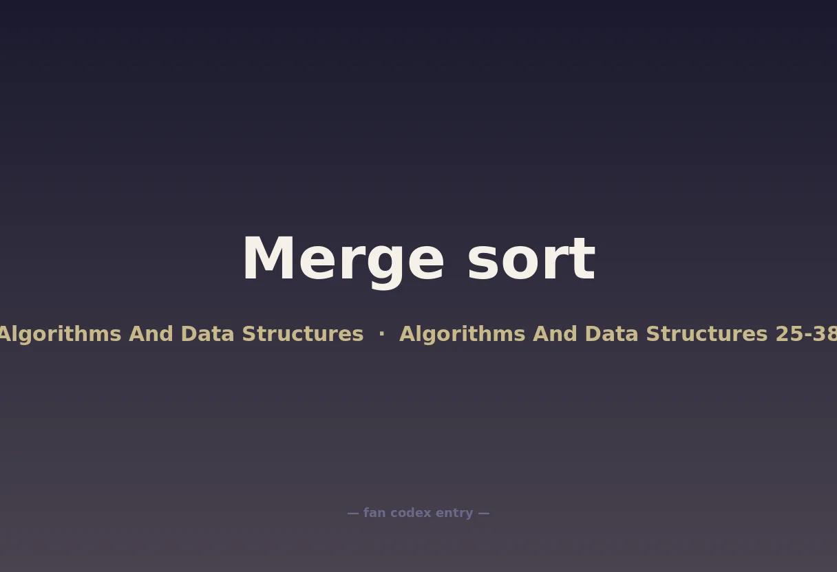 Merge sort